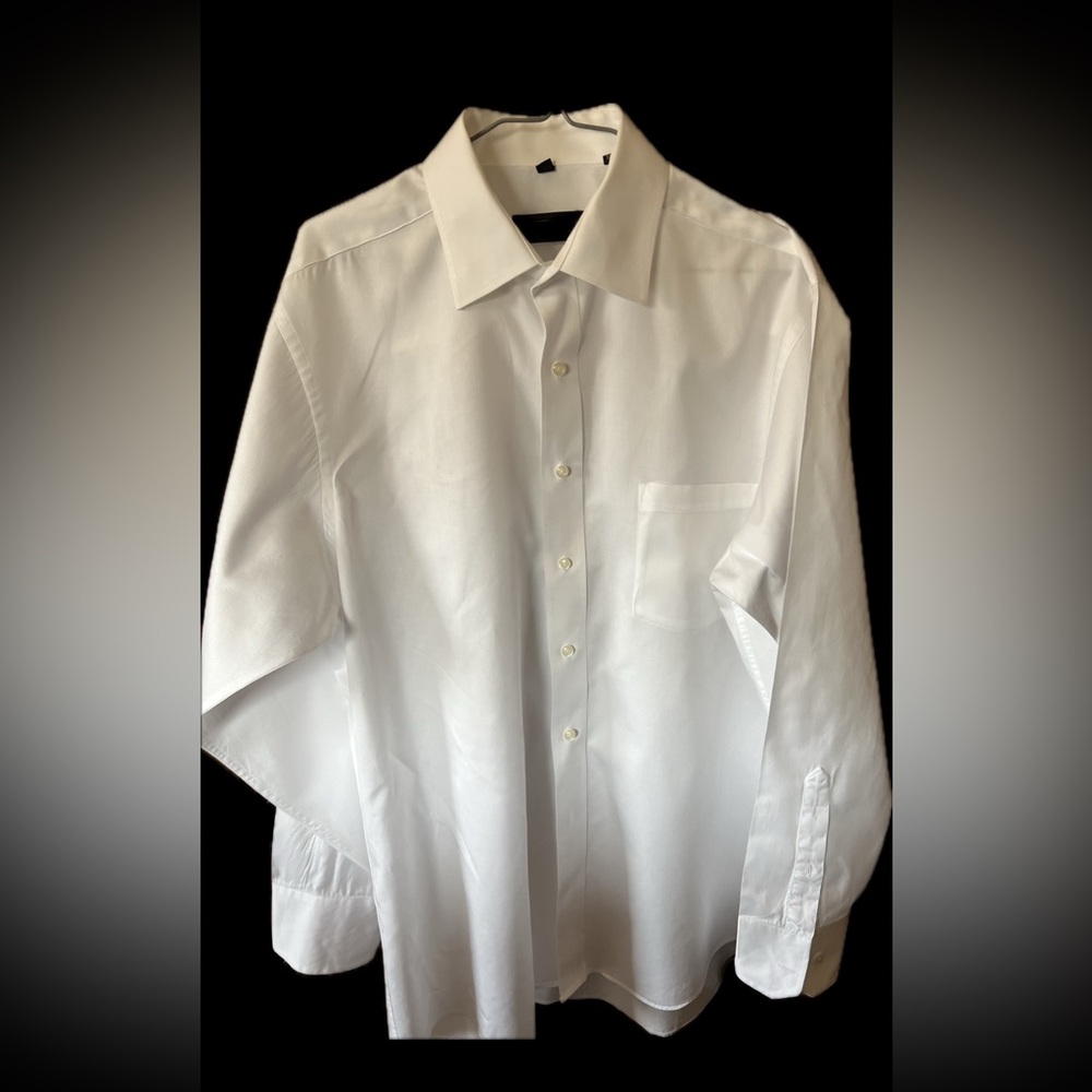 White Classic Dress Shirt Long Sleeve